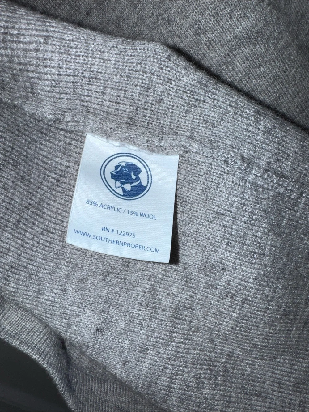 Southern Proper Beau Sweater in Grey